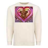 Sandshell highland cow valentine's day Premium Sweatshirt - RanaPortraitStore
