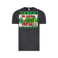 Vintage Black on sunday we watch football tumbler Vintage Tee - BundleAndBundleShop