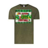 Vintage Olive on sunday we watch football tumbler Vintage Tee - BundleAndBundleShop