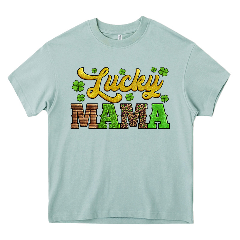 Lucky Mama St Patricks Day Heavy Core Tee by Jasminsmagicworld | Teevron