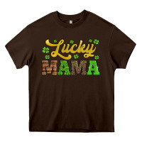 Chocolate Brown lucky mama st patricks day Heavy Core Tee - Jasminsmagicworld