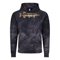 Cloud Black Northern Pike Fish Illustrations Vintage Hoodie - LillyAllenDesigns