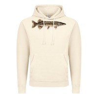 Vintage Artic Northern Pike Fish Illustrations Vintage Hoodie - LillyAllenDesigns