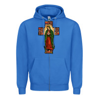 True Royal our lady of guadalupe cros Zipper Hoodie - JahusDesignShop
