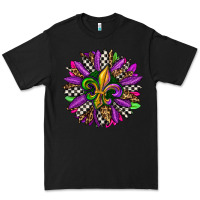 Black mardi gras sunflower Premium Tee - OliviaCreatesArt