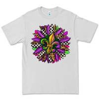 Dove Grey mardi gras sunflower Premium Tee - OliviaCreatesArt