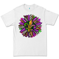 White mardi gras sunflower Premium Tee - OliviaCreatesArt