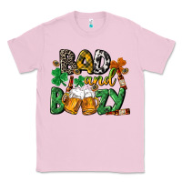 Bubblegum Pink Bad and boozy St. Patrick's Day Classic Tee - CowGirlArtShop
