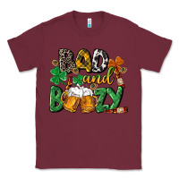 Burgundy Bad and boozy St. Patrick's Day Classic Tee - CowGirlArtShop