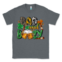 Charcoal Heather Bad and boozy St. Patrick's Day Classic Tee - CowGirlArtShop