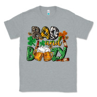 Heather Grey Bad and boozy St. Patrick's Day Classic Tee - CowGirlArtShop