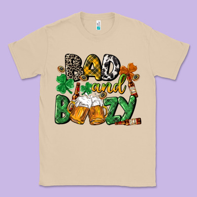 Bad And Boozy St. Patrick's Day Classic Tee Designed By Cowgirlartshop