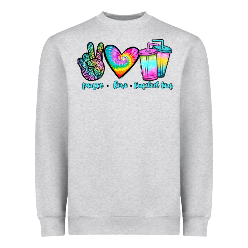 Peace Love Loaded Tea Heavyweight Sweatshirt by JahusDesignShop | Teevron