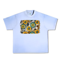 Grape Ice gemstone sunflower cowhide background Urban Heavy Tee - Jasminsmagicworld