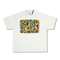 Pistachio gemstone sunflower cowhide background Urban Heavy Tee - Jasminsmagicworld