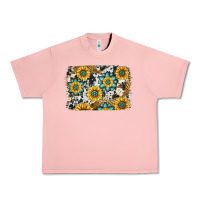 Salmon gemstone sunflower cowhide background Urban Heavy Tee - Jasminsmagicworld
