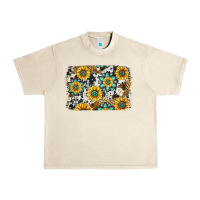 Sandshell gemstone sunflower cowhide background Urban Heavy Tee - Jasminsmagicworld