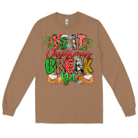 Toasted Coconut Is It Christmas Break Yet Long Sleeve Tee - CowhideDigitalArt