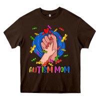 Chocolate Brown Autism Mom Heavy Core Tee - CowGirlArtShop
