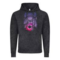 Vintage Black astronaut deep space Vintage Hoodie - maiPhamDesign