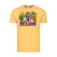 Vintage Mustard Tis The Season Crawfish Mardi Gras Vintage Tee - FaDigitalArtStudio