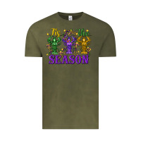 Vintage Olive Tis The Season Crawfish Mardi Gras Vintage Tee - FaDigitalArtStudio