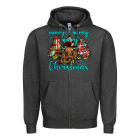 Charcoal Heather merry christmas Zipper Hoodie - JahusDesignShop