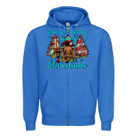 True Royal merry christmas Zipper Hoodie - JahusDesignShop