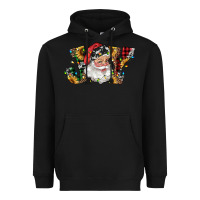 Black santa joy with sunflowers Heavyweight Hoodie - RanaPortraitStore