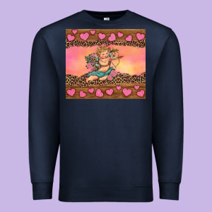 Cupid Valentine's Day Premium Sweatshirt Designed By Ranaportraitstore