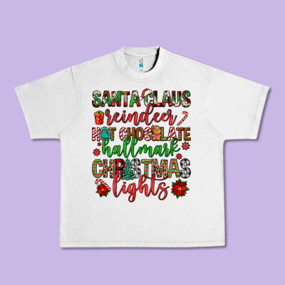 Santa Claus Reindeer Hallmark Hot Chocolate Christ Urban Heavy Tee Designed By Fadigitalartstudio