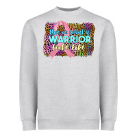 Heather Grey this i̇ss what a wwarrior looks like Heavyweight Sweatshirt - JahusDesignShop