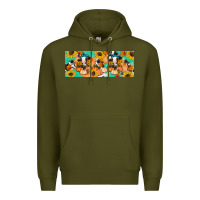 Army Green Cow fall pumpkin Premium Hoodie - Artiststas