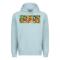 Blue Mist Cow fall pumpkin Premium Hoodie - Artiststas
