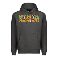 Charcoal Heather Cow fall pumpkin Premium Hoodie - Artiststas