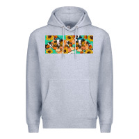 Heather Grey Cow fall pumpkin Premium Hoodie - Artiststas