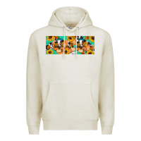 Oatmeal Heather Cow fall pumpkin Premium Hoodie - Artiststas