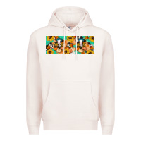 Pale Pink Cow fall pumpkin Premium Hoodie - Artiststas