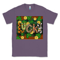 Lavender st patricks day lucky clover and coins Classic Tee - CowGirlArtShop