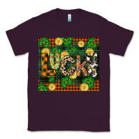 Plum st patricks day lucky clover and coins Classic Tee - CowGirlArtShop