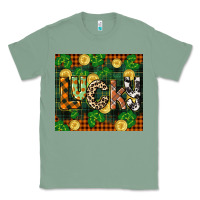 Sage st patricks day lucky clover and coins Classic Tee - CowGirlArtShop