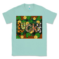 Seafoam st patricks day lucky clover and coins Classic Tee - CowGirlArtShop