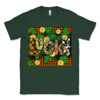 Sports Green st patricks day lucky clover and coins Classic Tee - CowGirlArtShop
