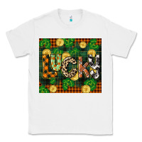White st patricks day lucky clover and coins Classic Tee - CowGirlArtShop