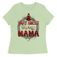 Matcha Hot mess express mama Mother's Day Ladies Tee - FaDigitalArtStudio