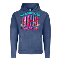 Vintage Denim All Booked For Valentines Vintage Hoodie - CowhideDigitalArt