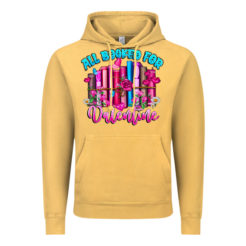All Booked For Valentines Vintage Hoodie by CowhideDigitalArt | Teevron