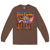 Chestnut football mama Long Sleeve Tee - CowhideDigitalArt