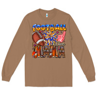 Toasted Coconut football mama Long Sleeve Tee - CowhideDigitalArt