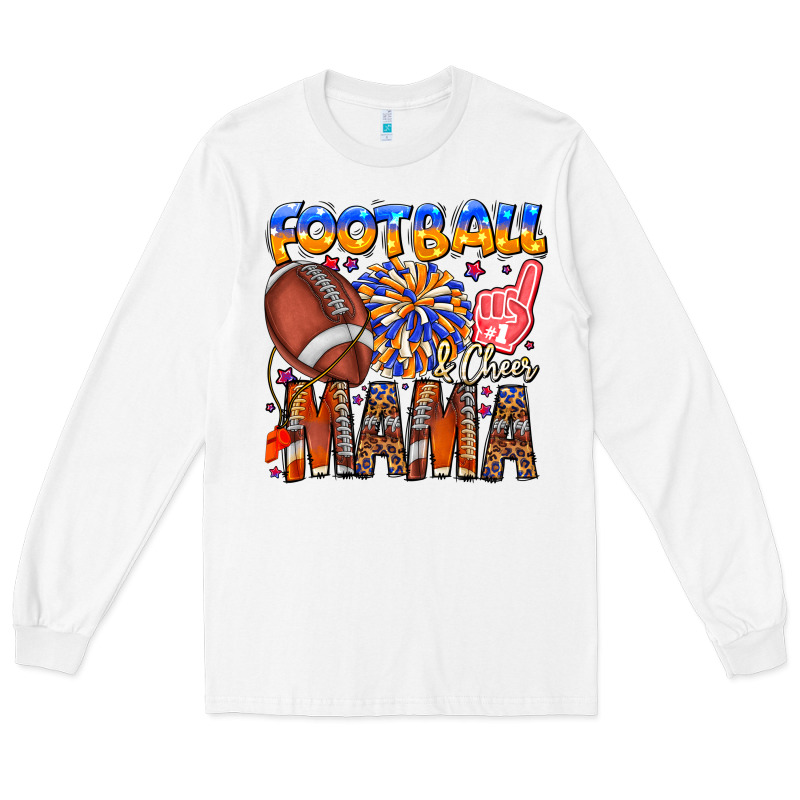 Football Mama Long Sleeve Tee by CowhideDigitalArt | Teevron